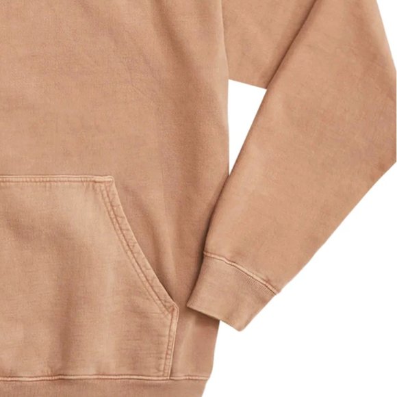 ONLY NY Peace Embroidery Hoodie Light Brown Size S - Picture 3 of 4